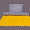 Medi Partners Quilt 75x100 + pillow 35x30 cotton + minky – Zygzag + yellow minky
