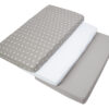 Medi Partners Set of 3 pcs. Fitted Sheet 60x120 cm 100% Cotton Baby Bed Linen Mattress