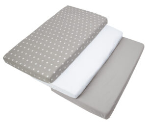 Medi Partners Set of 3 pcs. Fitted Sheet 60x120 cm 100% Cotton Baby Bed Linen Mattress