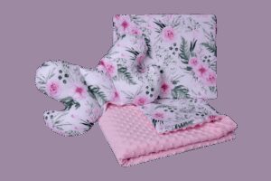 Medi Partners Set of a quilt with a pillow for a stroller