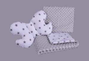Medi Partners Set of a quilt with a pillow for a stroller