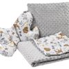 Medi Partners Set of a quilt with a pillow for a stroller