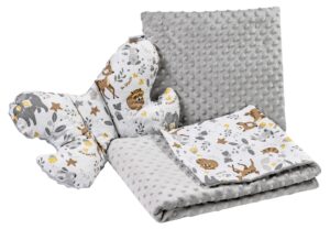 Medi Partners Set of a quilt with a pillow for a stroller