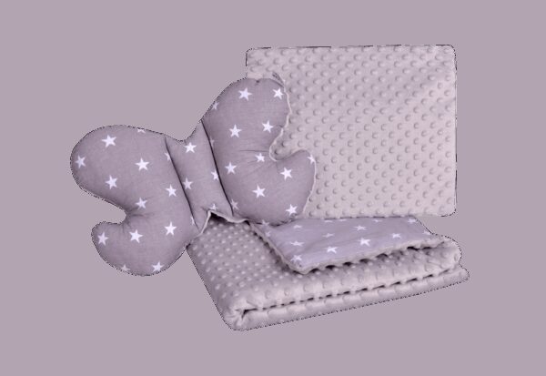 Medi Partners Set of a quilt with a pillow for a stroller
