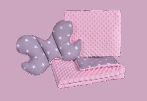 Medi Partners Set of a quilt with a pillow for a stroller