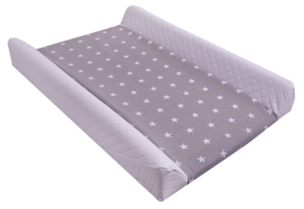 Medi Partners Sheet / changing table cover – cotton – White stars on gray