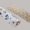 Medi Partners Stroller belt protectors (2 pcs.) cotton + minky – Boho animals + beige minky