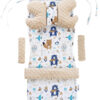 Medi Partners Stroller insert in a 4-piece set - Boho animals + beige minky