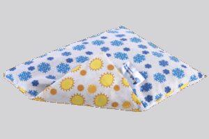 Medi Partners Thermofor with cherry seeds - Snowflakes sunflowers