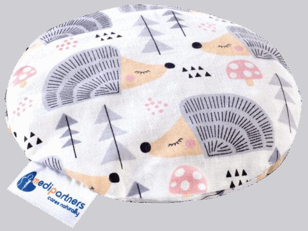 Medi Partners Thermofor with cherry seeds for children - Grey hedgehogs