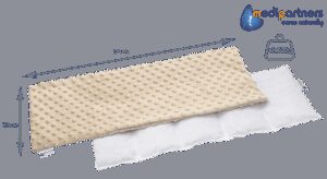 Medi Partners Thermophor with cherry seeds large 20x60 – 5 chambers Minky – Beige