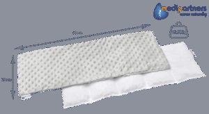 Medi Partners Thermophor with cherry seeds large 20x60 – 5 chambers Minky – Gray