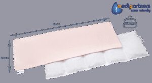 Medi Partners Thermophor with cherry seeds large 20x60 – 5 chambers Waffle – Light pink