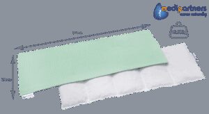 Medi Partners Thermophor with cherry seeds large 20x60 – 5 chambers Waffle – Mint
