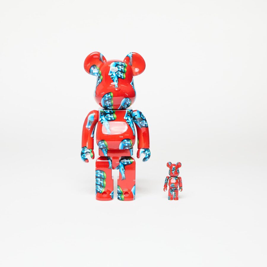 Medicom Toy BE@RBRICK Yoshimoto Kogyo Cookie 100% & 400% Set Red Universal-alacsony-ár
