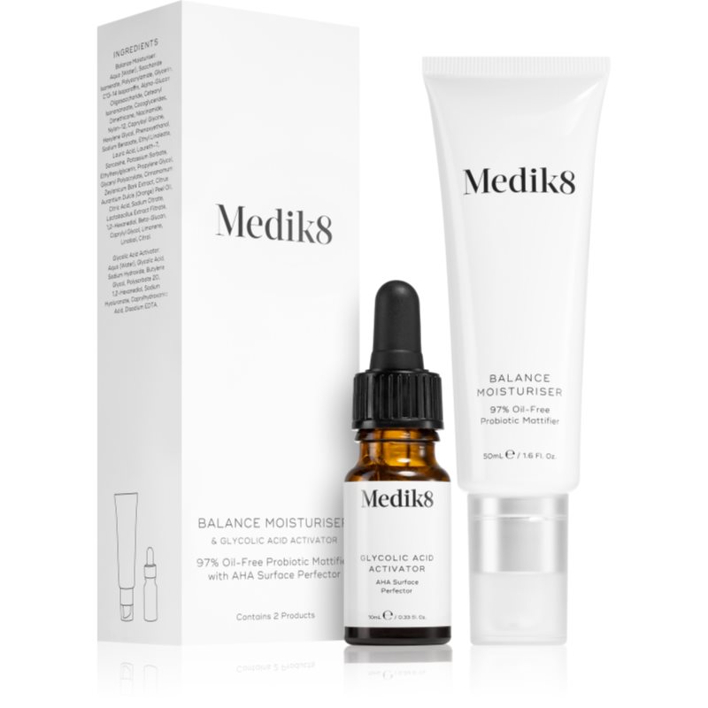 Medik8 Balance Moisturiser with Glycolic Acid Activator hidratáló arcápoló a mitesszerek ellen 50 ml-Ár