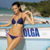 Megan Blu Scuro + Red Swimsuit M-251 Navy-Red (84) As in the picture