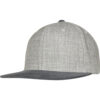 Melange Velour Snapback Grey/Grey