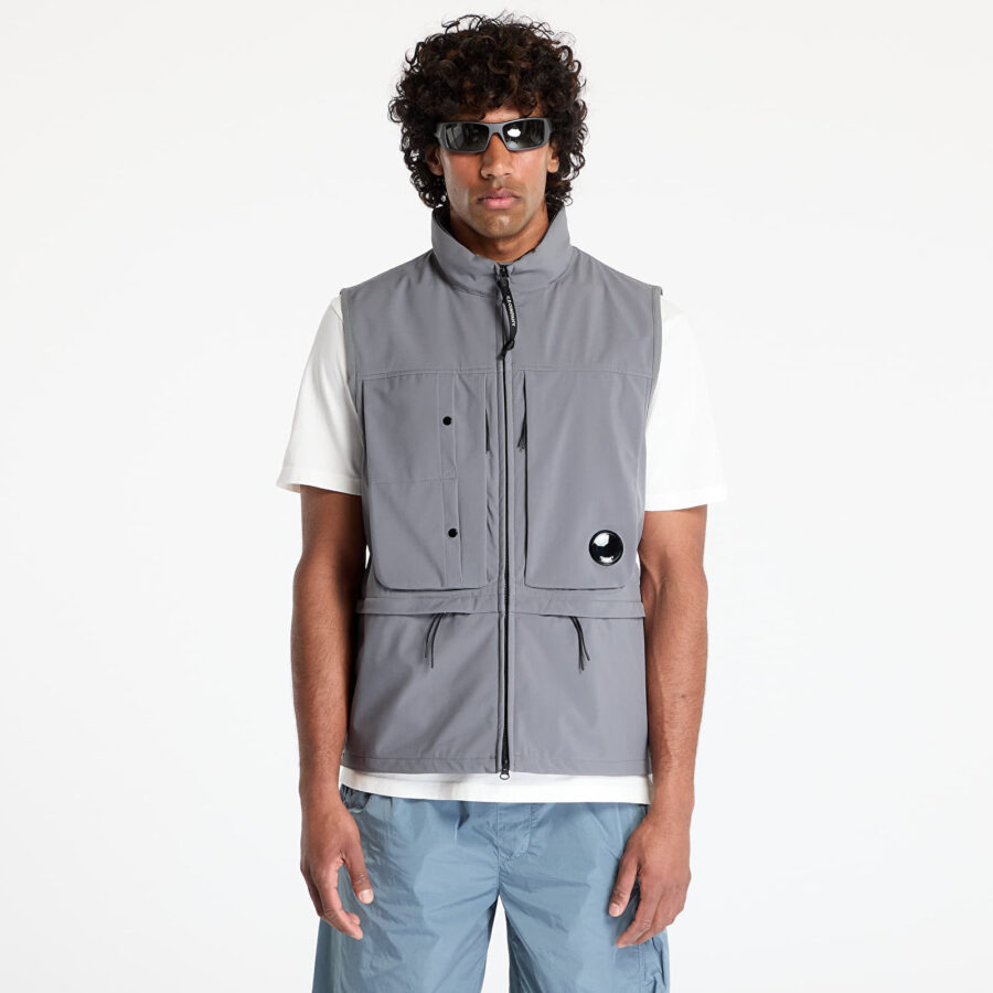 Mellény C.P. Company Cp Shell-R Hooded Vest Smoked Pearl S-alacsony-ár