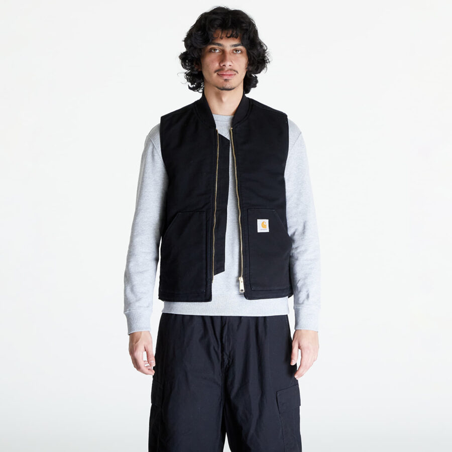 Mellény Carhartt WIP Classic Vest UNISEX Black Rinsed XS-alacsony-ár
