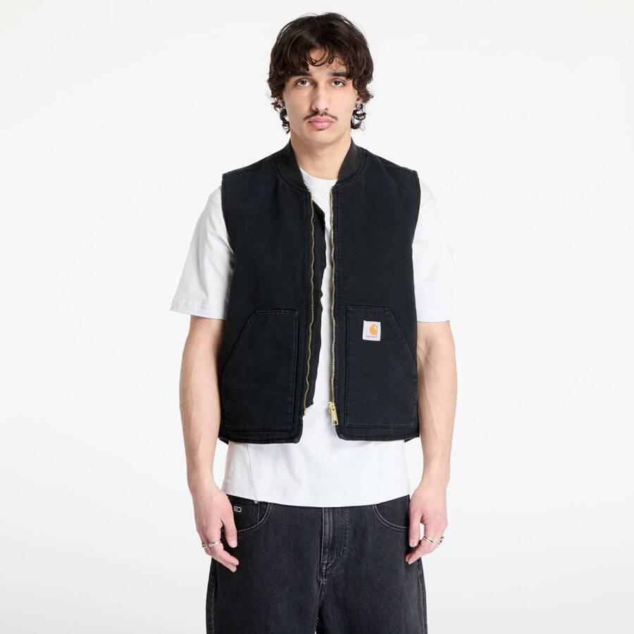Mellény Carhartt WIP Classic Vest UNISEX Black Stone Canvas XS-alacsony-ár
