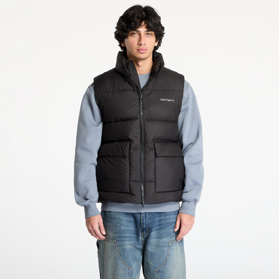 Mellény Carhartt WIP Springfield Vest UNISEX Black/ Misty Grey XS-alacsony-ár