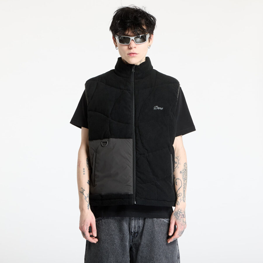 Mellény DIME Sleeveless Puffer UNISEX Black M-alacsony-ár