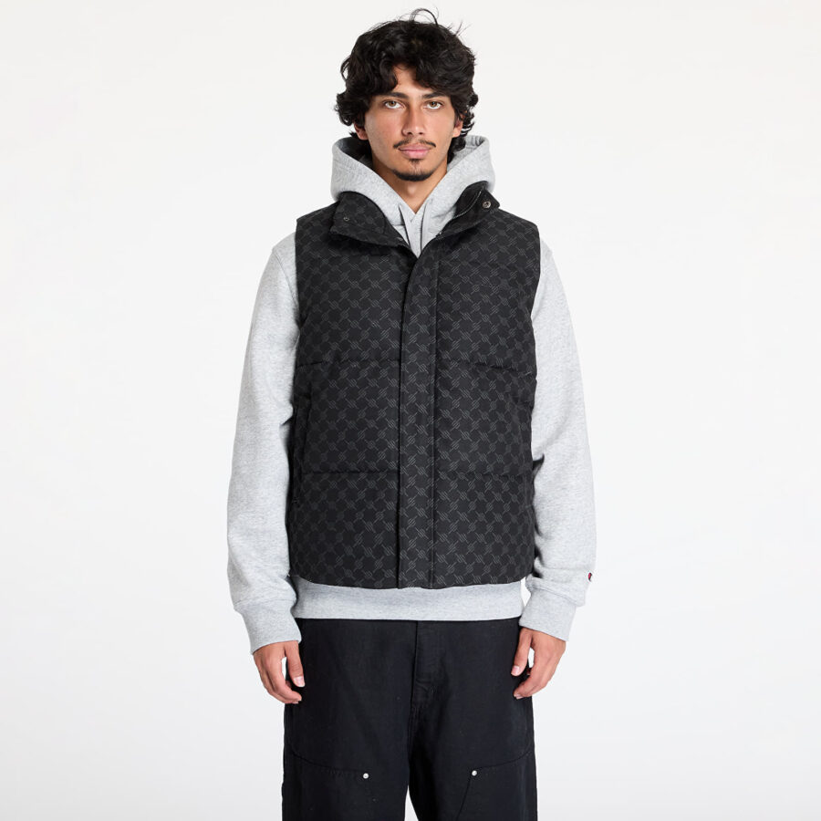 Mellény Daily Paper Pondo Cotton Monogram Bodywarmer Black XS-alacsony-ár