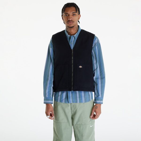 Mellény Dickies Duck Canvas Summer Vest Black M-alacsony-ár