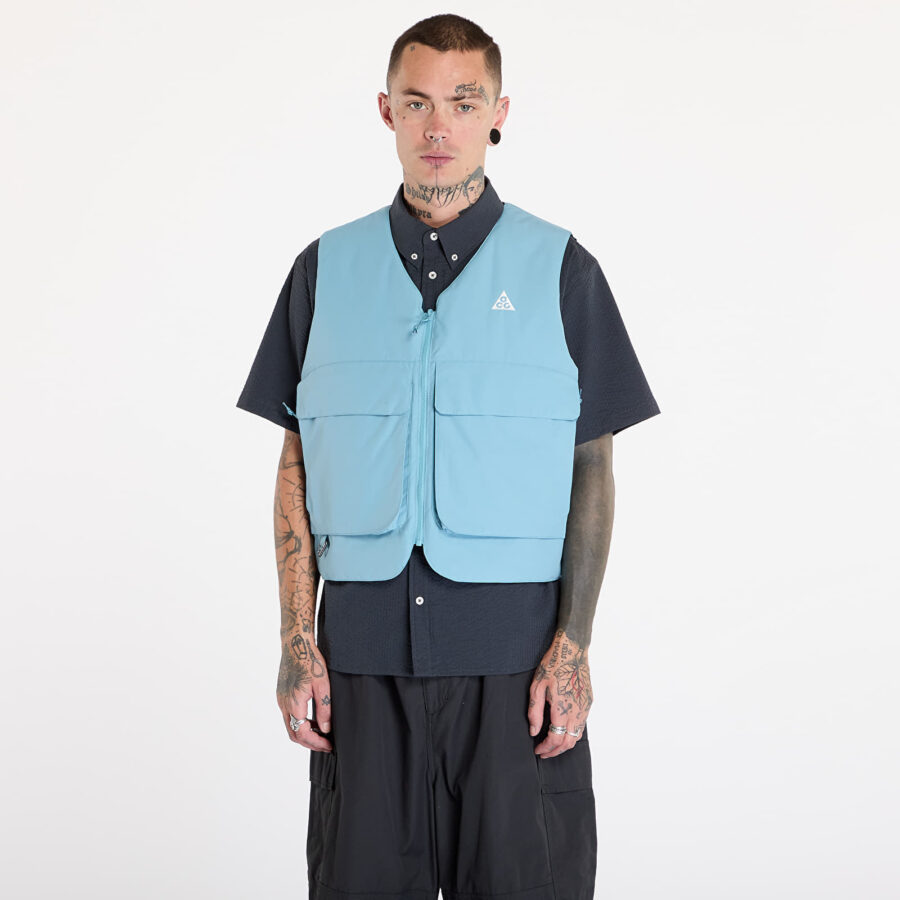 Mellény Nike ACG "Skull Peak" PrimaLoft® Reversible Vest UNISEX Denim Turquoise/ Armory Navy/ Summit White L-alacsony-ár