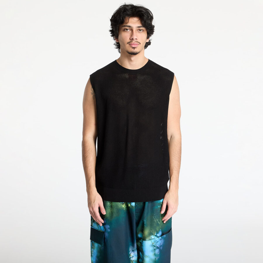 Mellény Y-3 Graphic Knit Vest Black M-alacsony-ár