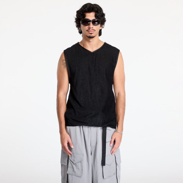 Mellény Y-3 Waffle Warpknit Vest UNISEX Black S-alacsony-ár