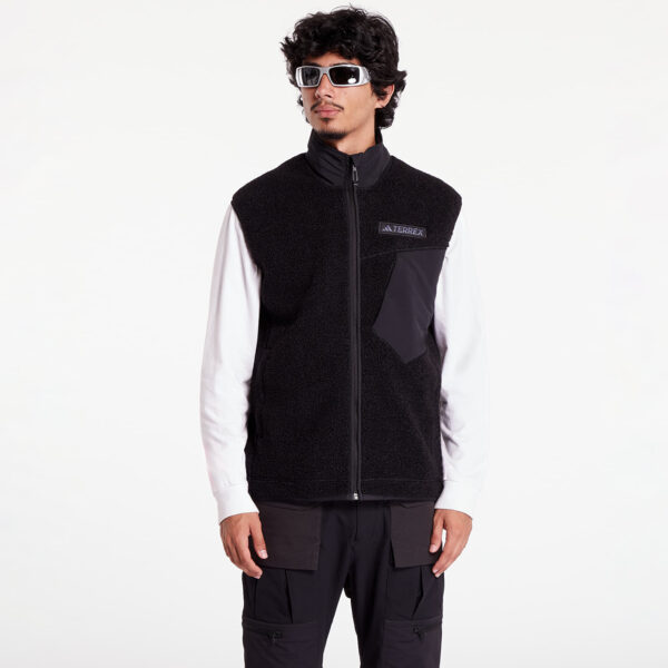 Mellény adidas Terrex Xploric High Pile Fleece Vest Black XL-alacsony-ár
