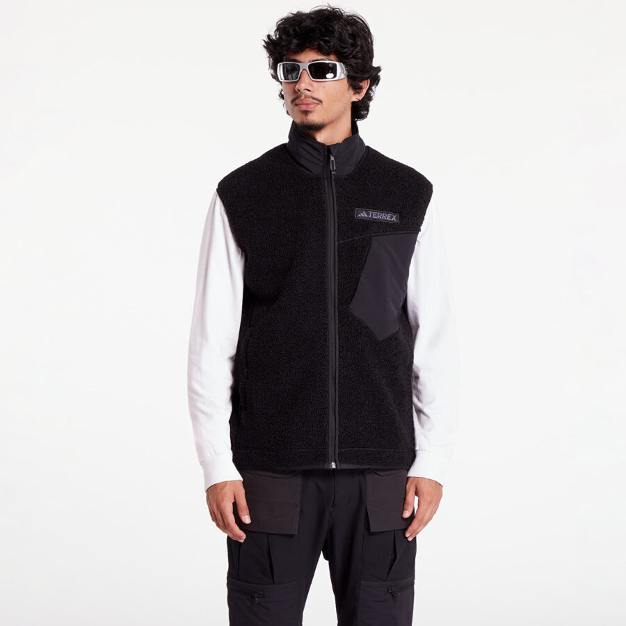 Mellény adidas Terrex Xploric High Pile Fleece Vest Black XL-alacsony-ár