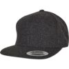 Melton Wool Snapback Dark Grey