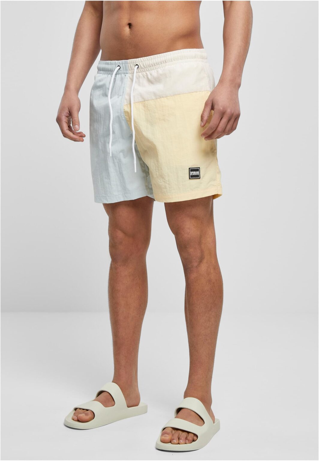 Men's 3 Block Pastel Cream Swimsuit