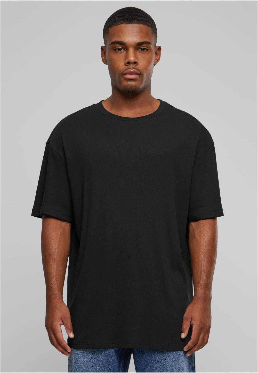 Men's Bio Oversized Rib Tee T-Shirt - Black