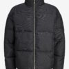 Men's Black Quilted Winter Jacket Jack & Jones Urban - Men