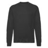 Men's Black Sweatshirt Set-in Sweat Fruit of the Loom