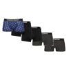 Men's Boxer Shorts 5-pack anchor aop+blk+blk+cha+cha