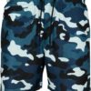 Men's Camo Swimsuit Blue