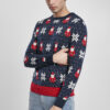 Men's Christmas Sweater Nicolaus And Snowflakes