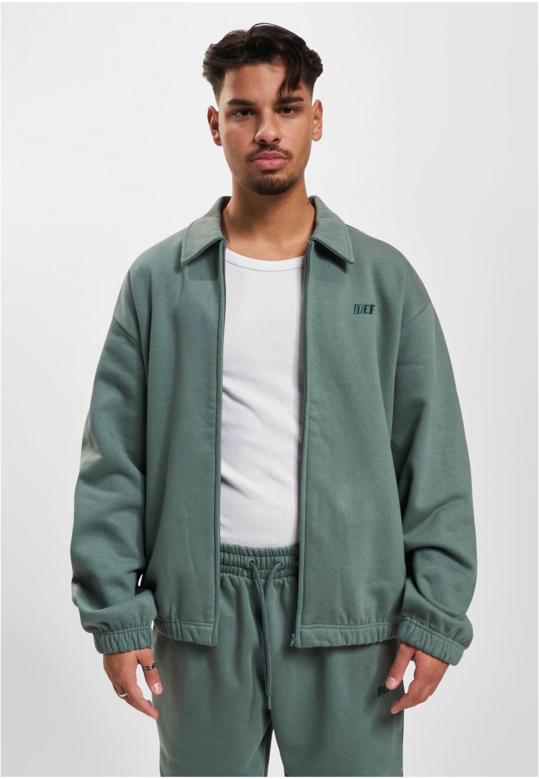 Men's Colllar sweatshirt green