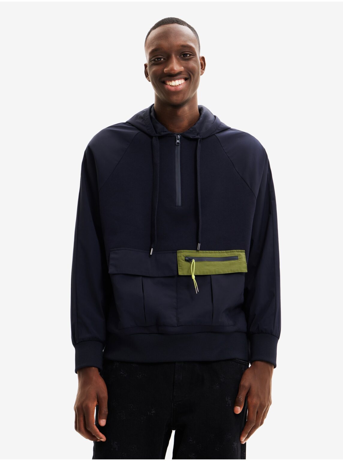 Men's Dark Blue Lightweight Jacket Desigual Jimmy - Men