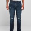 Men's Distressed Jeans Dark Blue