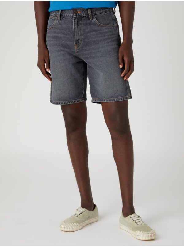 Men's Grey Denim Shorts Wrangler - Men