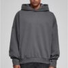 Men's High Low Hoody Sweatshirt Grey