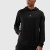 Men's Hooded Sweatshirt Without Fastening and Hooded Organic Cotton 4F - Black