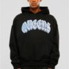 Men's Hoodie Queens Ultra Heavy Oversize Hoody Black