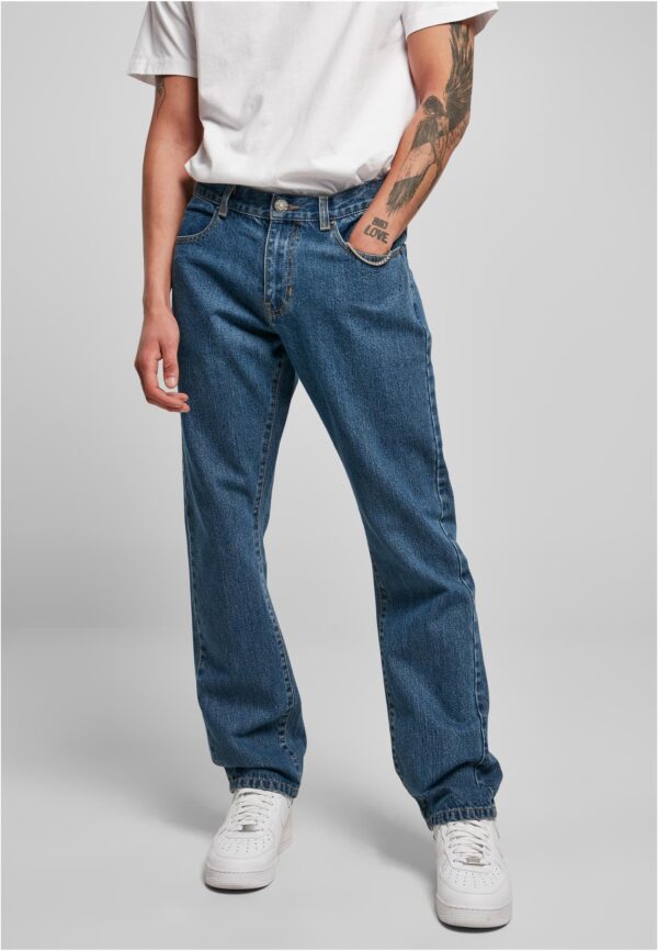 Men's Jeans Organic Straight Leg Denim Blue